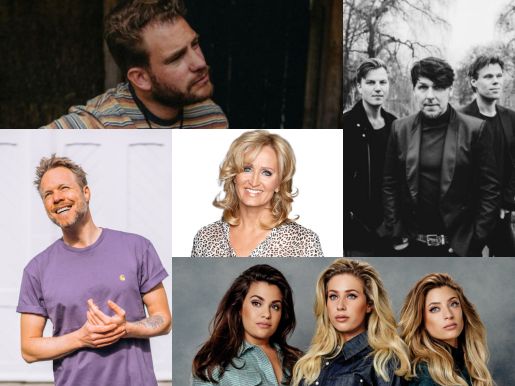 Deelnemende artiesten Artists Against ALS met Diggy Dex, de 3JS, OG3NE, Tim Akkerman en Natasja Froger